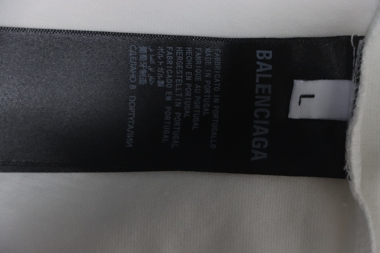 Balenciaga 25ss Tape Letters Foam Print T-shirt