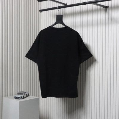 Balenciaga 25ss Tape Letters Foam Print T-shirt Black 02