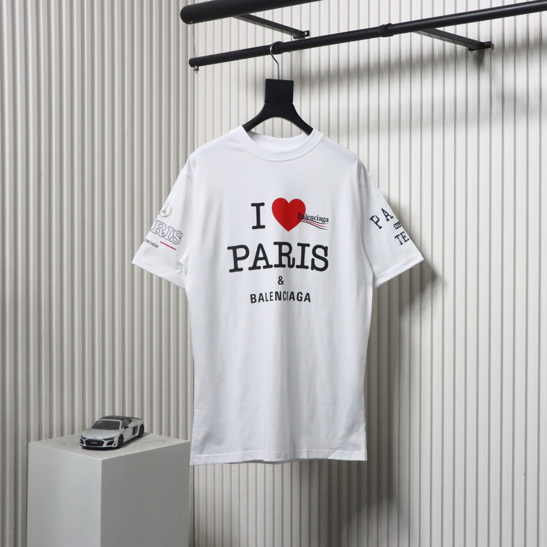 Balenciaga 25ss Valentine's Day Series Love Letter Print T-shirt