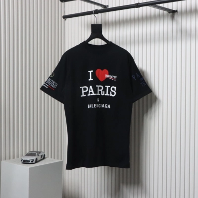 Balenciaga 25ss Valentine's Day Series Love Letter Print T-shirt Black 01