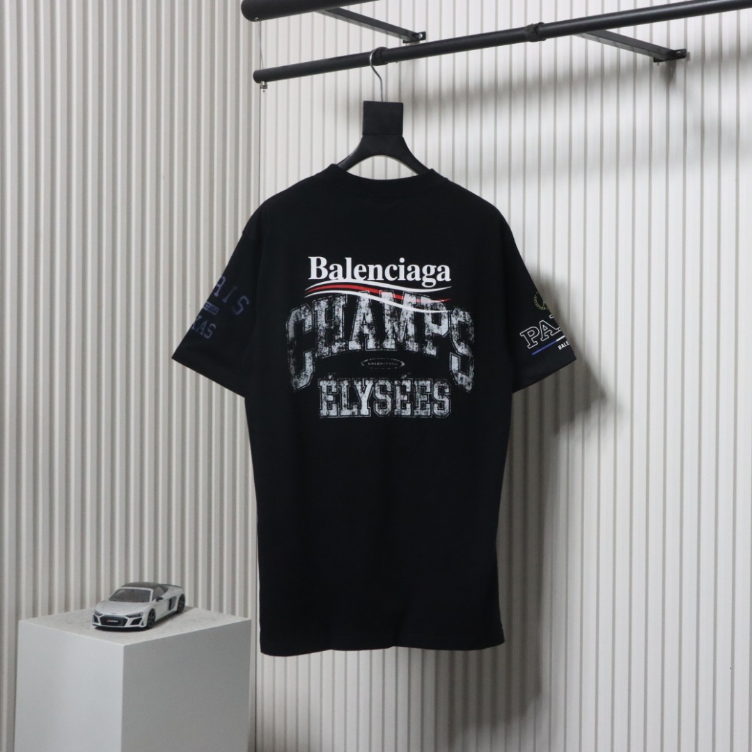 Balenciaga 25ss Valentine's Day Series Love Letter Print T-shirt Black
