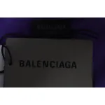 Balenciaga 25ss Washed Cola Embroidery Fried Color Holes T-shirt Purple