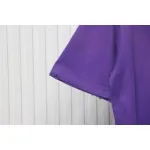 Balenciaga 25ss Washed Cola Embroidery Fried Color Holes T-shirt Purple