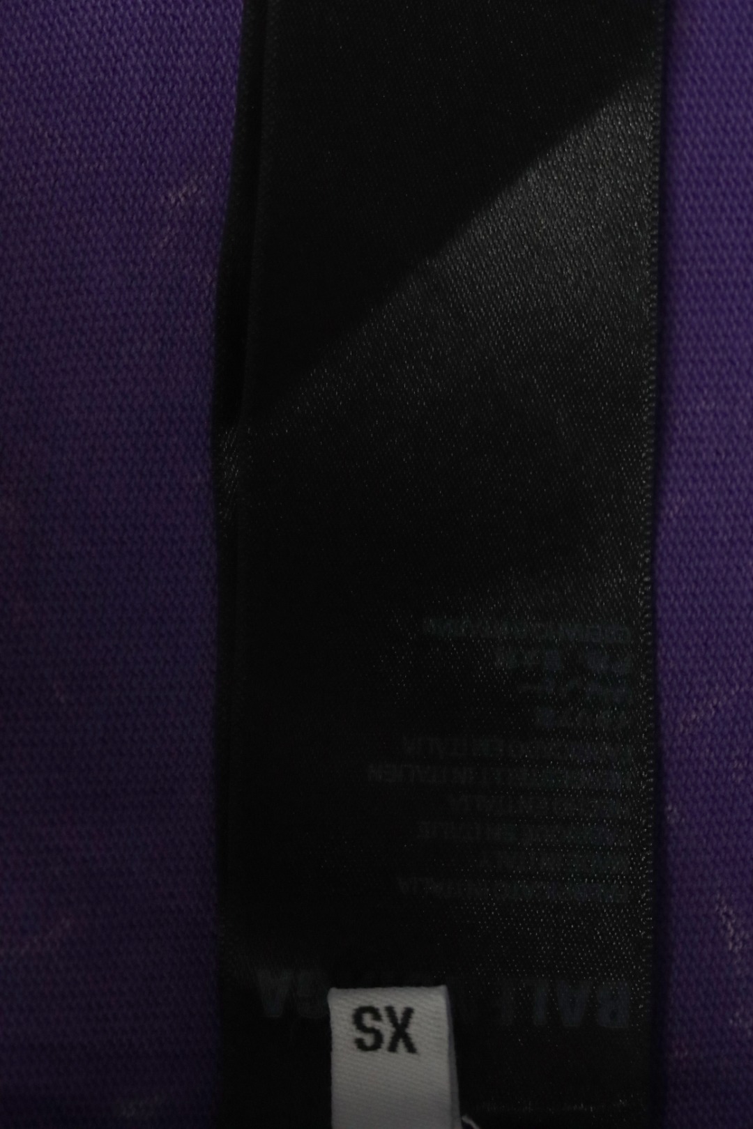 Balenciaga 25ss Washed Masking Tape Color Ripped Holes T-shirt Purple