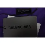 Balenciaga 25ss Washed Masking Tape Color Ripped Holes T-shirt Purple