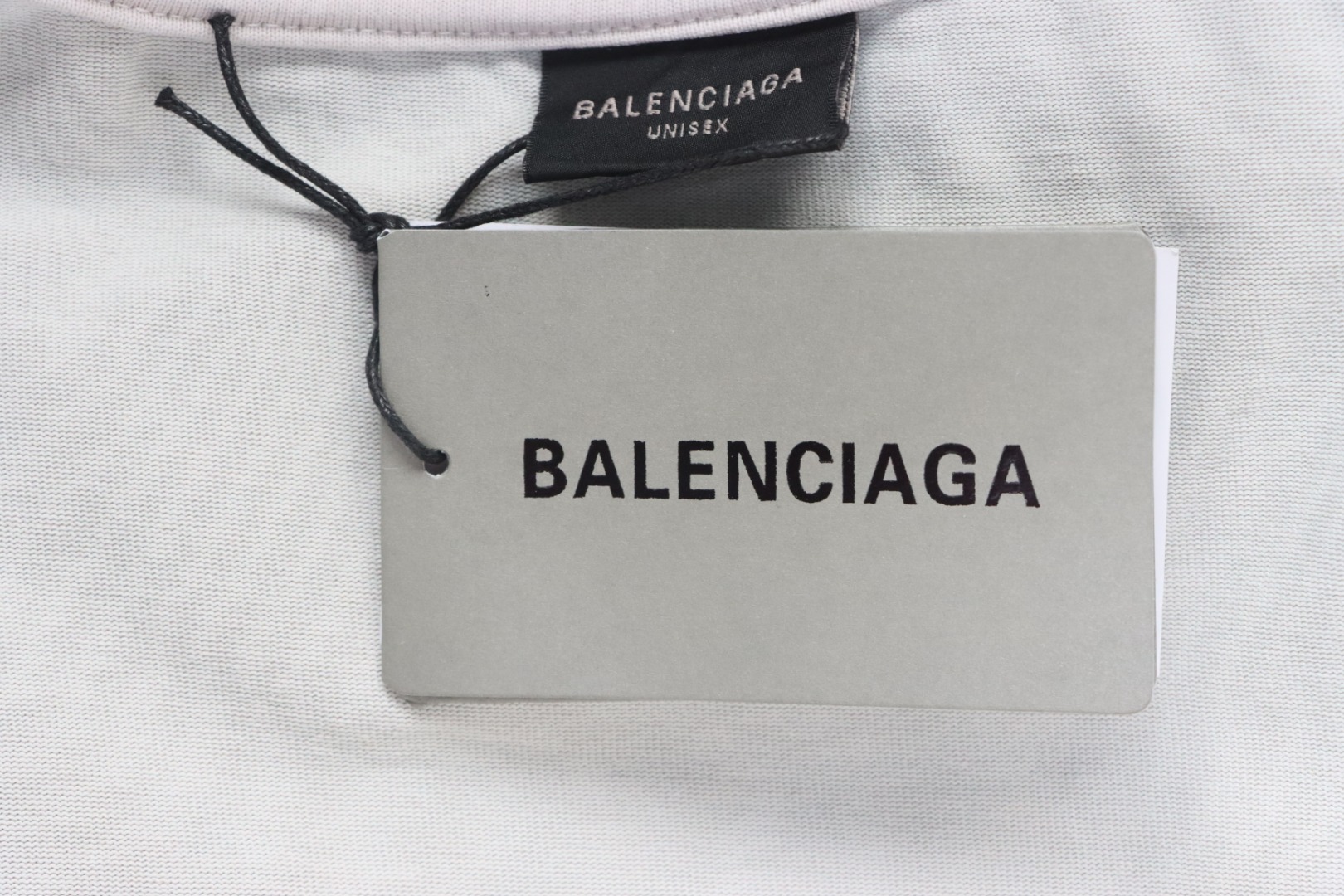 Balenciaga Blurred Inkjet Letters Front and Back  T-shirt White
