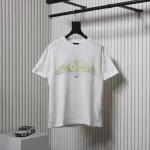 Balenciaga Catwalk Model Flame Lettering Digital Direct Printing T-shirt