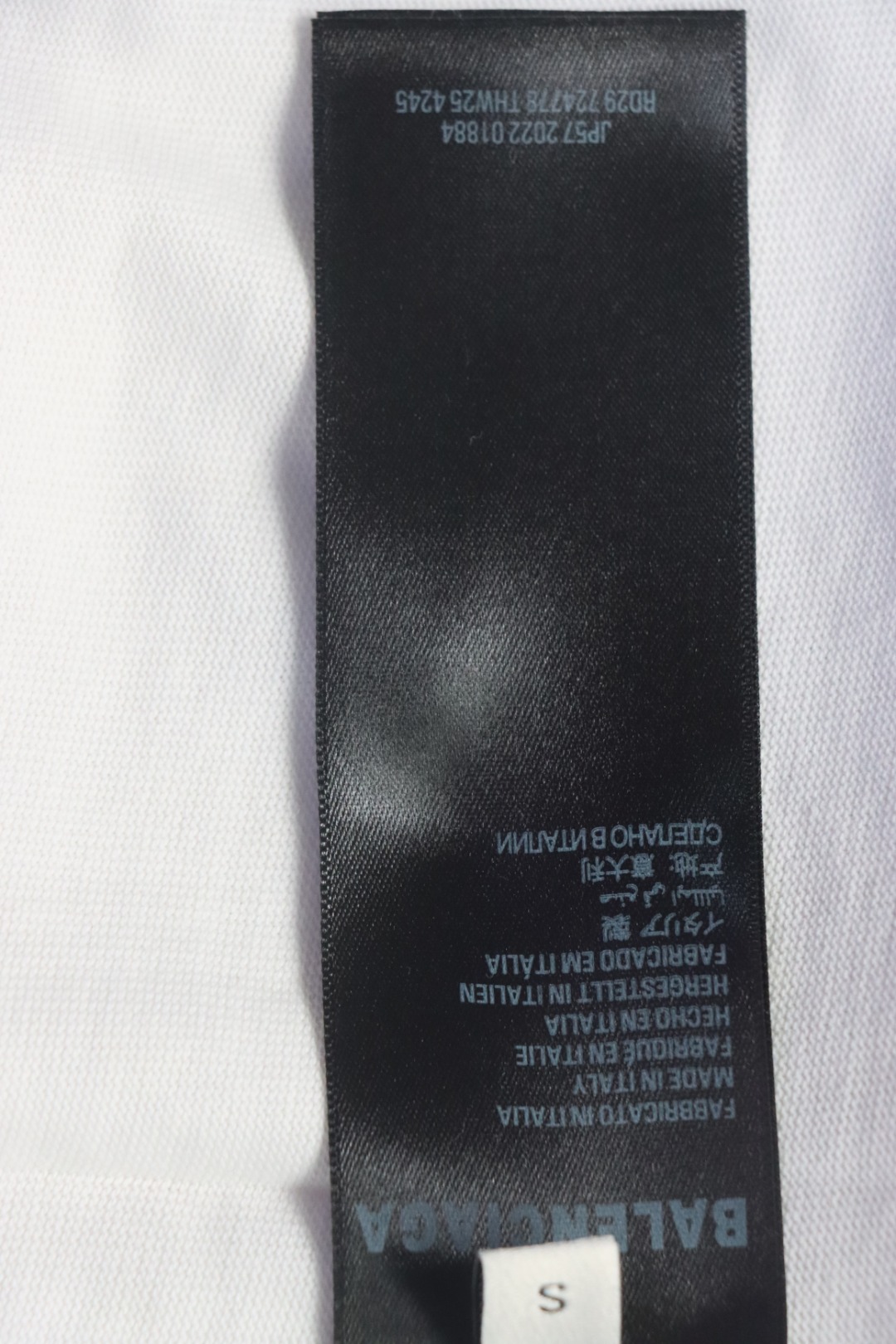 Balenciaga Catwalk Model Flame Lettering Digital Direct Printing T-shirt