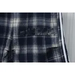 Balenciaga Check Letter Embroidered Striped Shorts