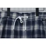 Balenciaga Check Letter Embroidered Striped Shorts