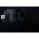 Balenciaga Check Letter Embroidered Striped Shorts
