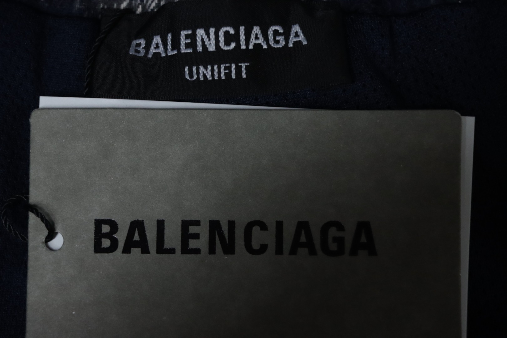 Balenciaga Check Letter Embroidered Striped Shorts