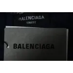 Balenciaga Check Letter Embroidered Striped Shorts