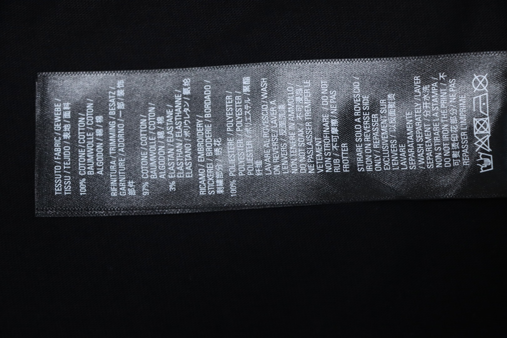 Balenciaga Coke Letter Embroidered T-shirt Black