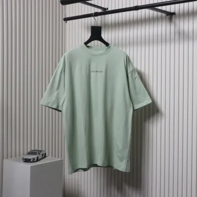Balenciaga Letters Embroidery Front and Back T-shirt  01