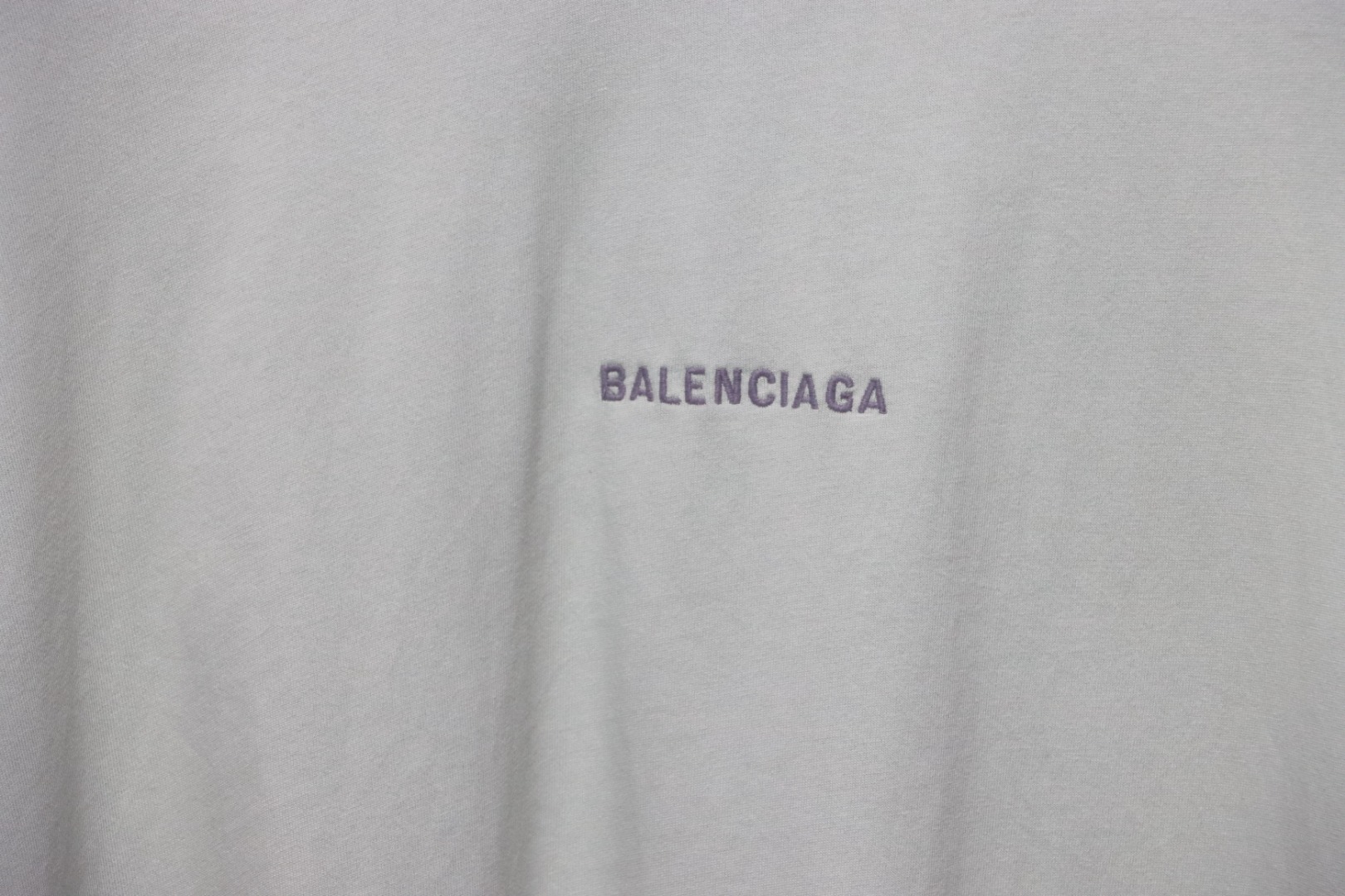 Balenciaga Letters Embroidery Front and Back T-shirt 