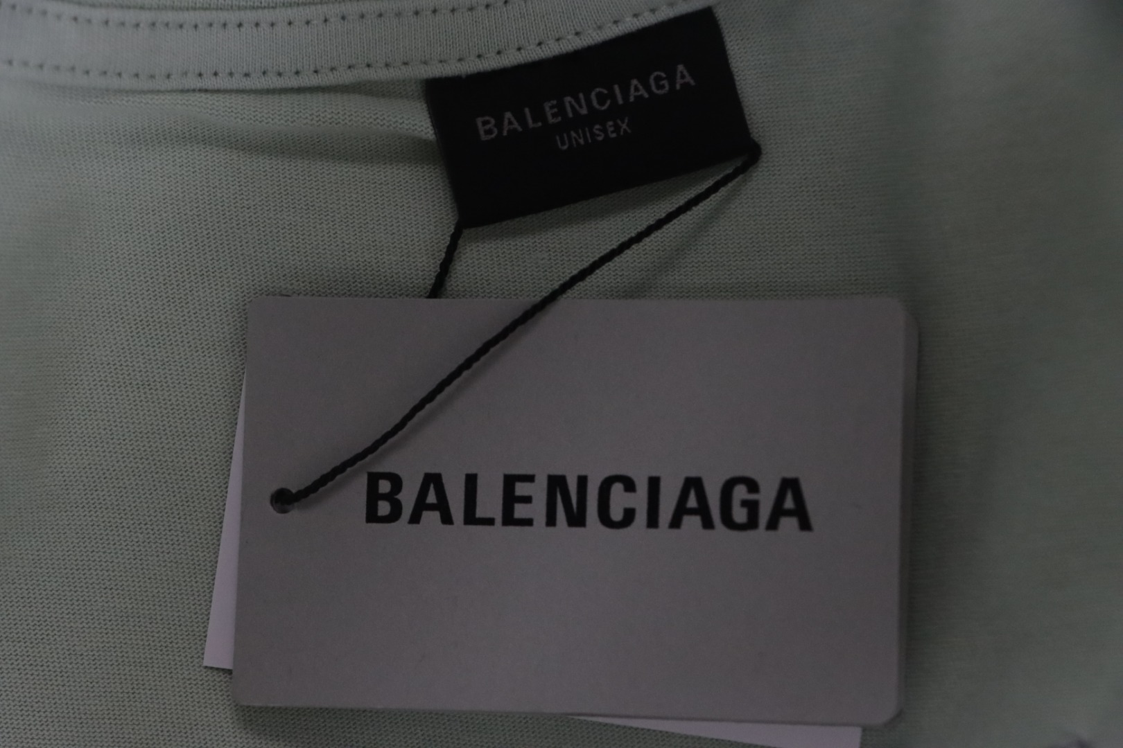 Balenciaga Letters Embroidery Front and Back T-shirt 
