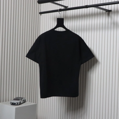 Balenciaga Lock Logo Silhouette Digital Print T-shirt Black 02