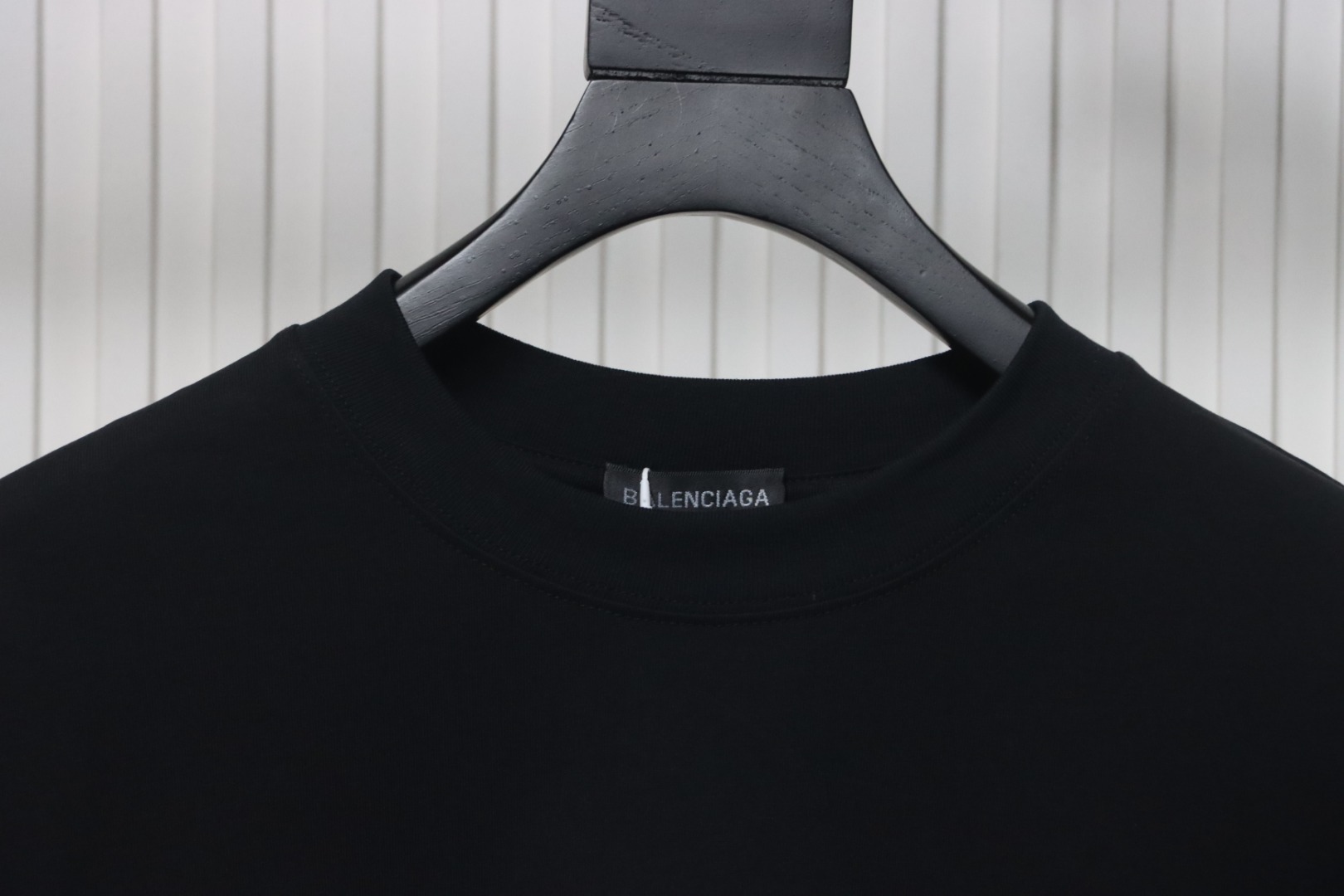 Balenciaga Lock Logo Silhouette Digital Print T-shirt Black
