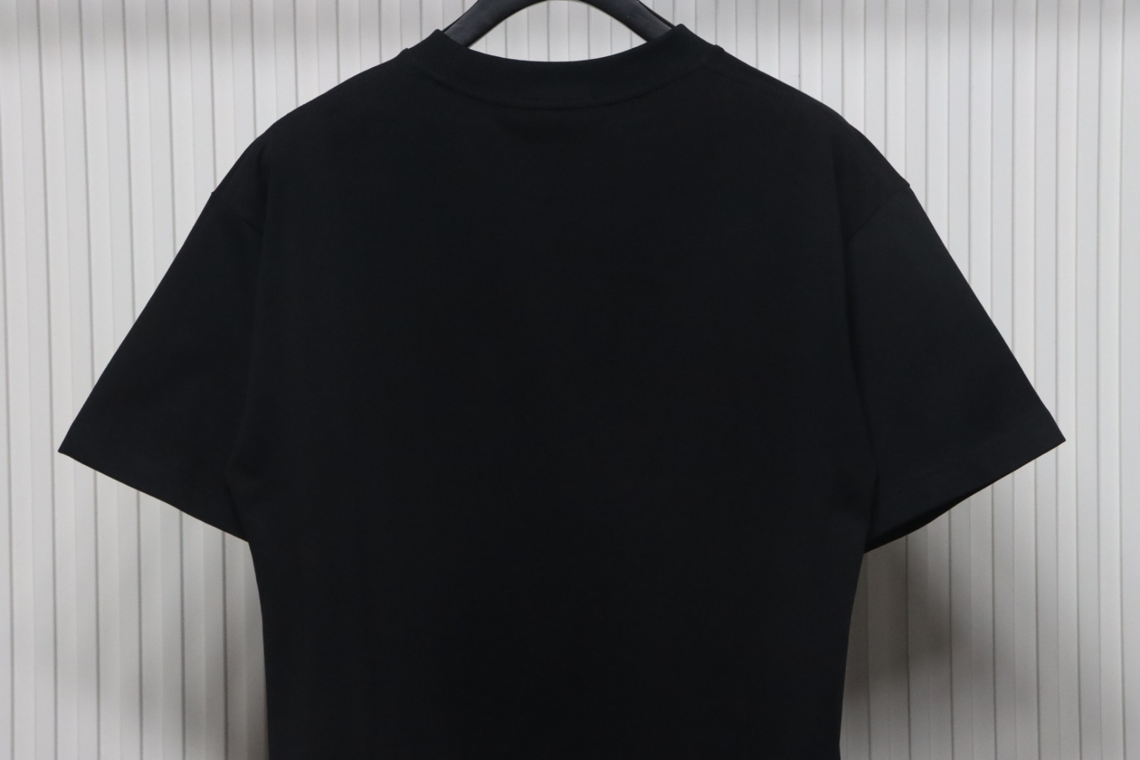 Balenciaga Lock Logo Silhouette Digital Print T-shirt Black