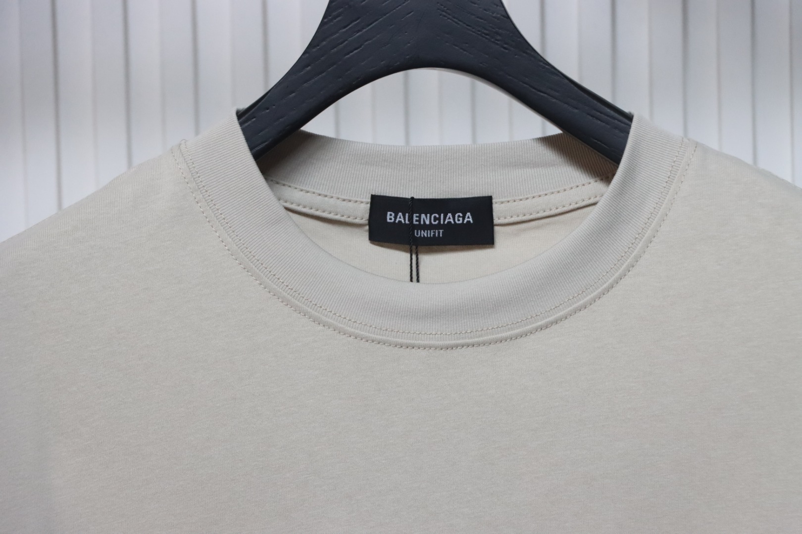 Balenciaga Tassel Waterfall Print T-Shirt Khaki