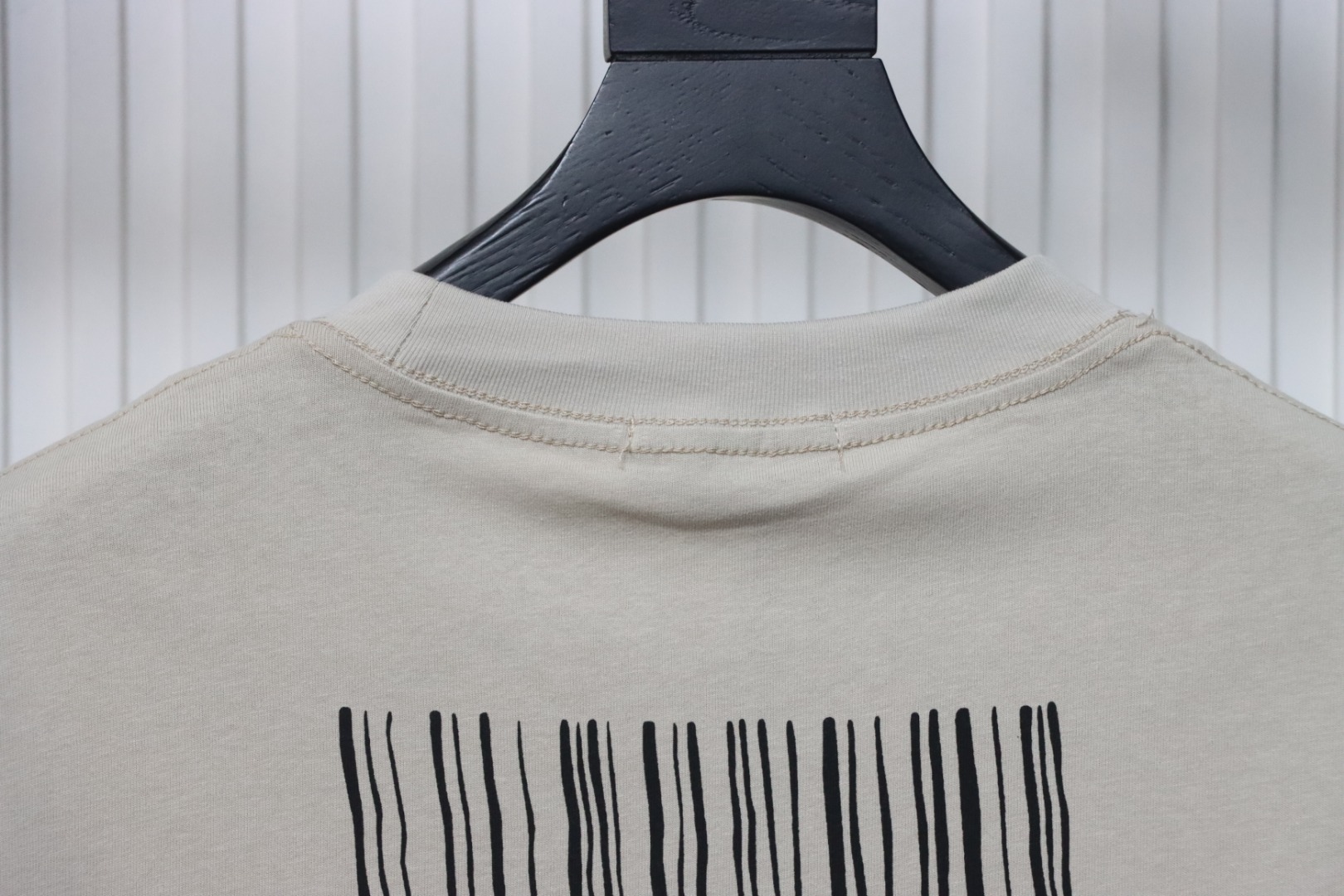 Balenciaga Tassel Waterfall Print T-Shirt Khaki