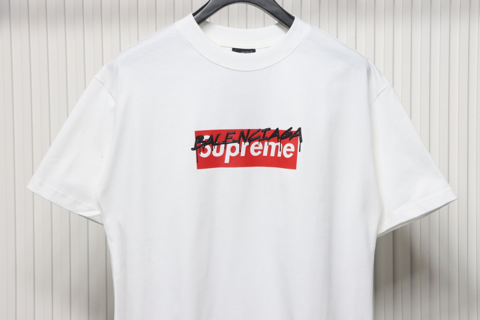 Balenciaga X Supreme Joint Joint Logo Letter Print T-shirt