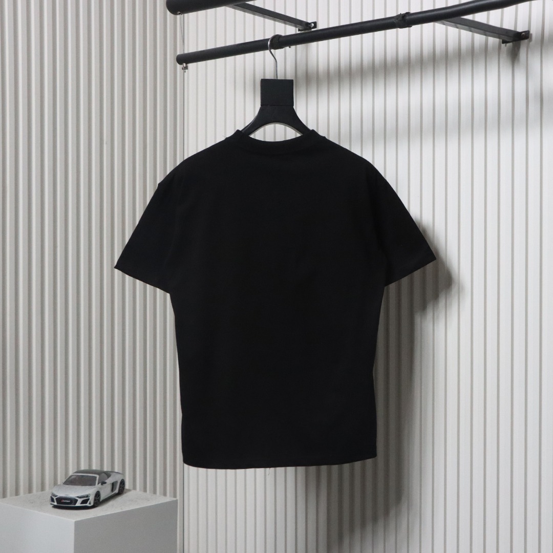 Balenciaga X Supreme Joint Joint Logo Letter Print T-shirt Black