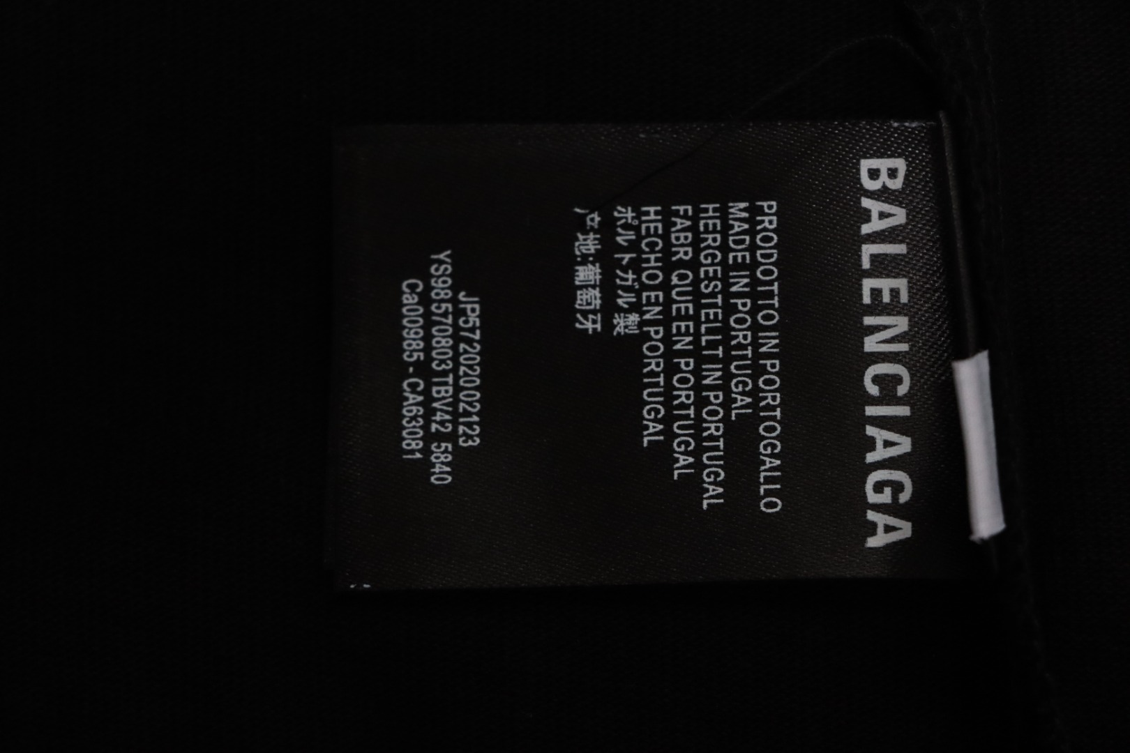 Balenciaga BLCG Misplaced Letter Print T-shirt Black 