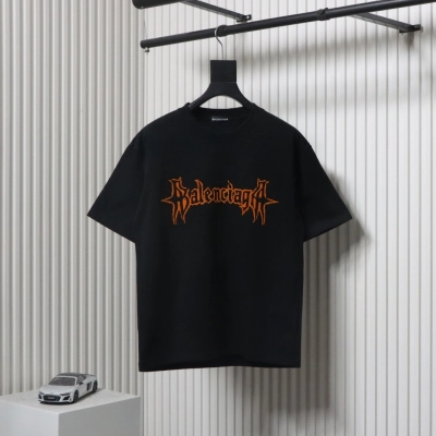 Balenciaga 25ss Sanskrit Letters Flocking Print T-shirt 01