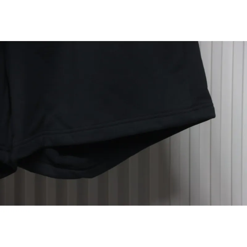 Balenciaga 25ss Tear Tape Lettering Embroidered Shorts Black