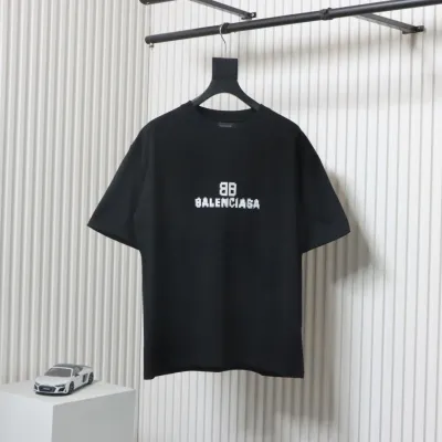 Balenciaga 23ss Mosaic Print T-shirt Black 01