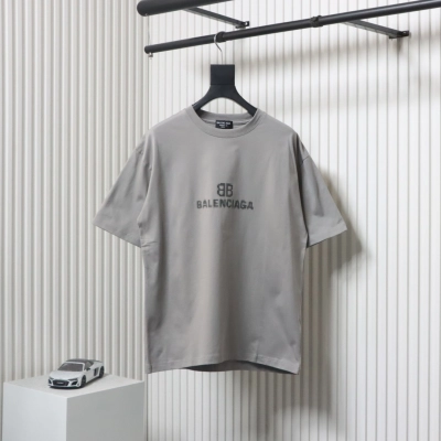 Balenciaga 23ss Mosaic Print T-shirt Grey 01