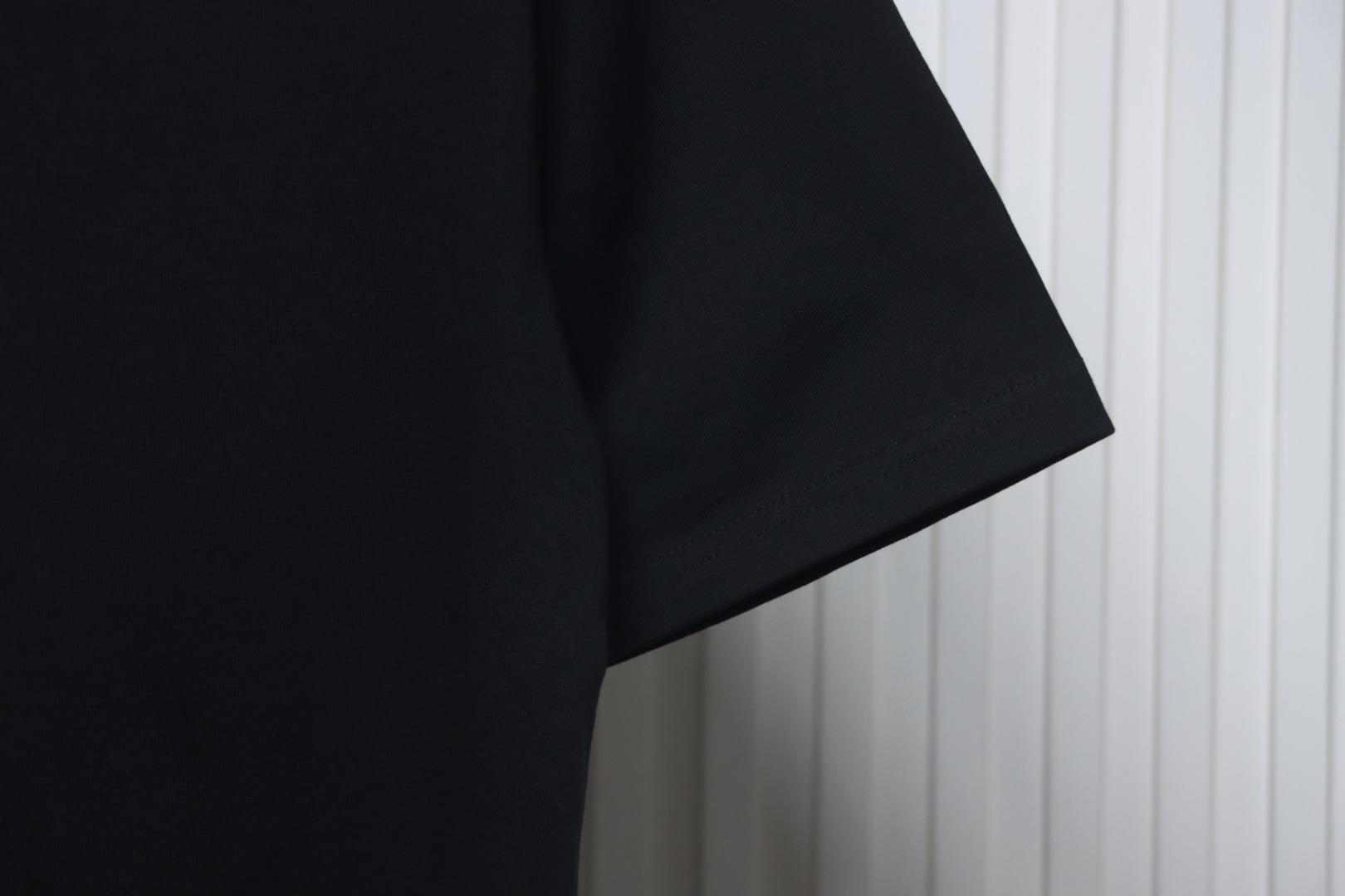 Balenciaga 24SS Signature Rhinestone Lettering T-shirt Black