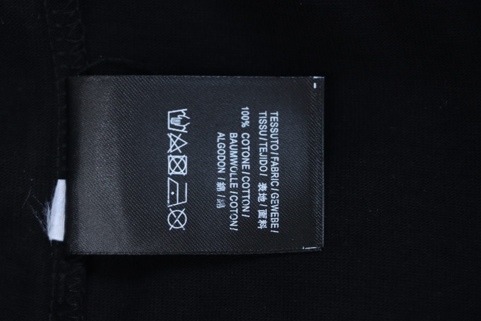 Balenciaga 24SS Signature Rhinestone Lettering T-shirt Black