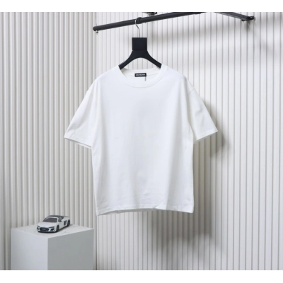 Balenciaga 24SS Signature Rhinestone Lettering T-shirt White 02
