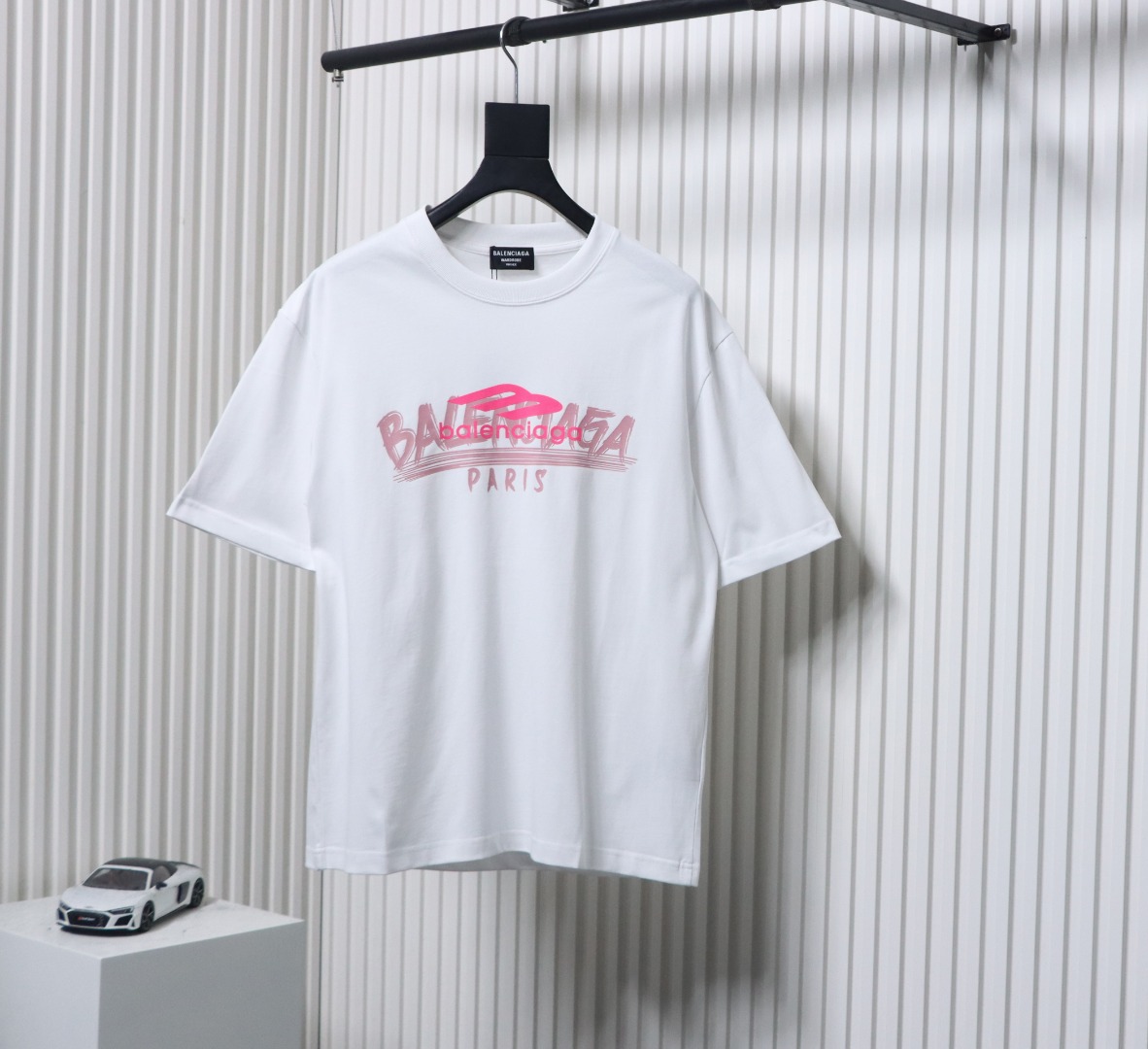 Balenciaga 25ss 3M Printed Letter Logo T-shirt White