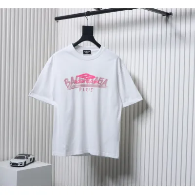Balenciaga 25ss 3M Printed Letter Logo T-shirt White 01