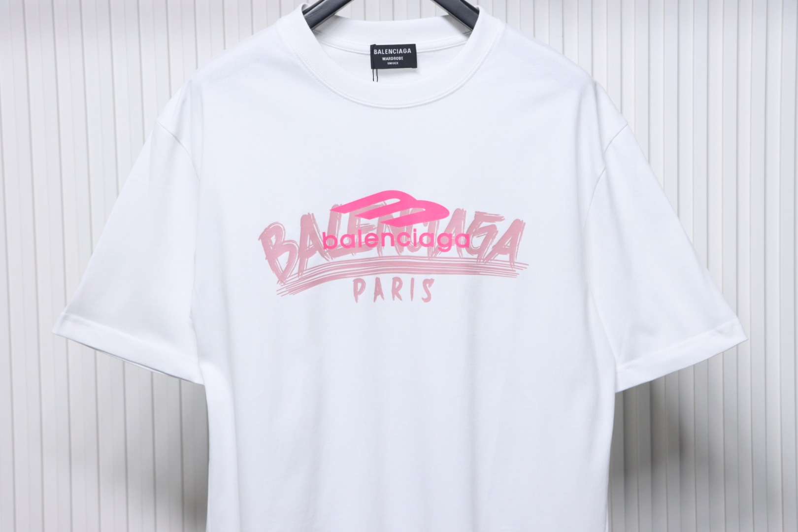 Balenciaga 25ss 3M Printed Letter Logo T-shirt White