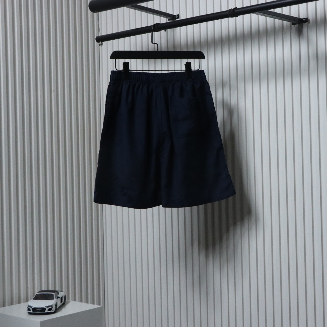 Balenciaga 25SS All-over Printed Obscure Jacquard Shorts