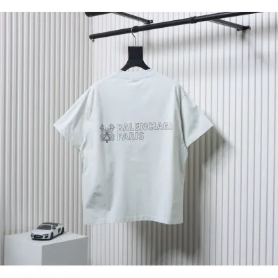 Balenciaga 25SS Chinese Knot Print T-shirt White 02