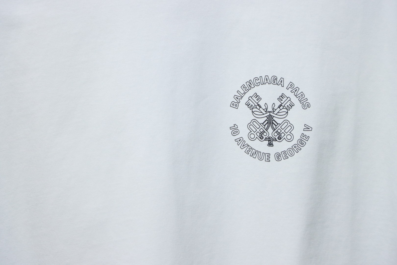 Balenciaga 25SS Chinese Knot Print T-shirt White