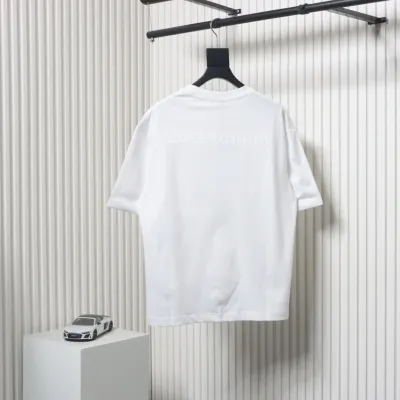 Balenciaga 25ss Circle Embossed Letter Logo T-shirt White 02