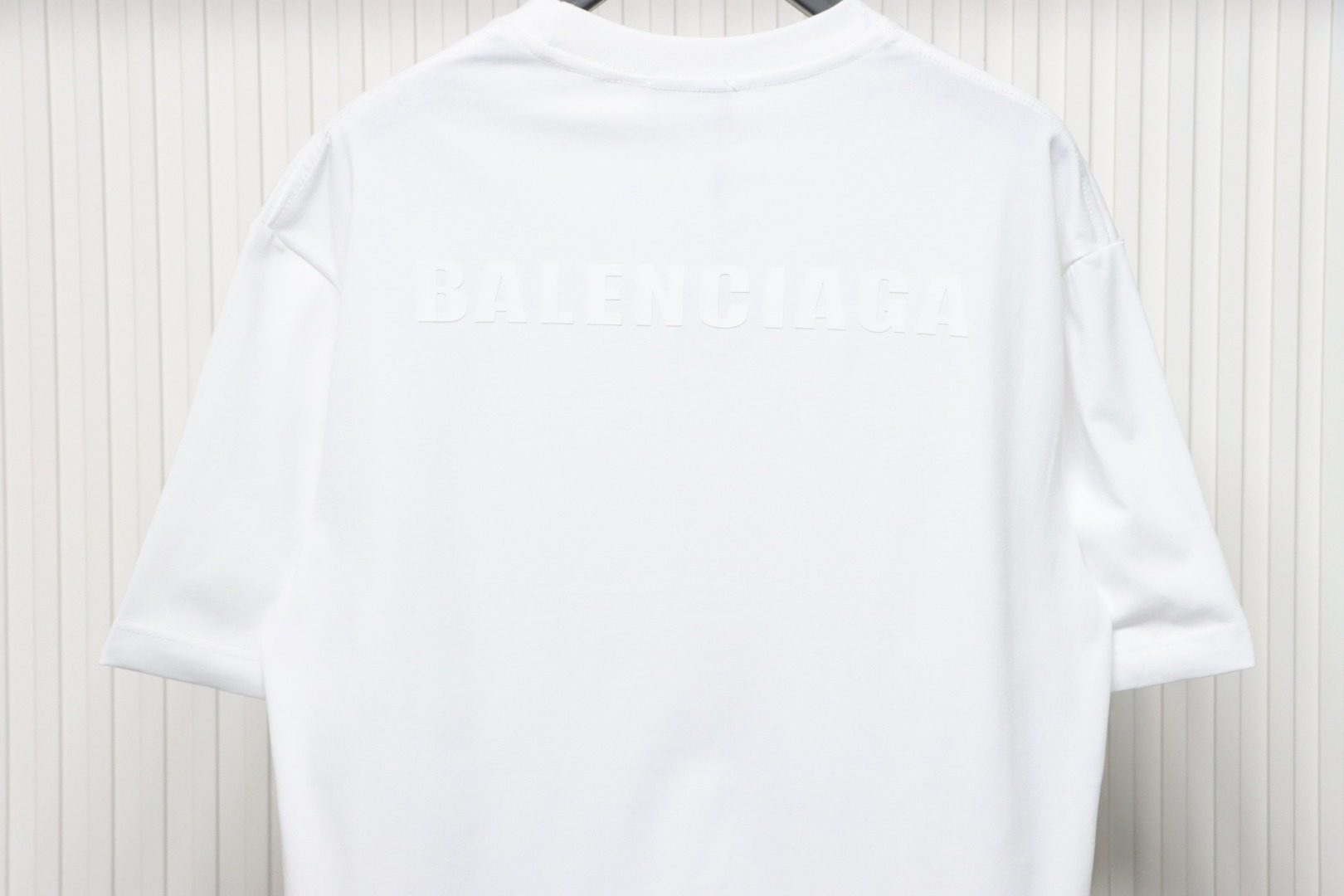 Balenciaga 25ss Circle Embossed Letter Logo T-shirt White
