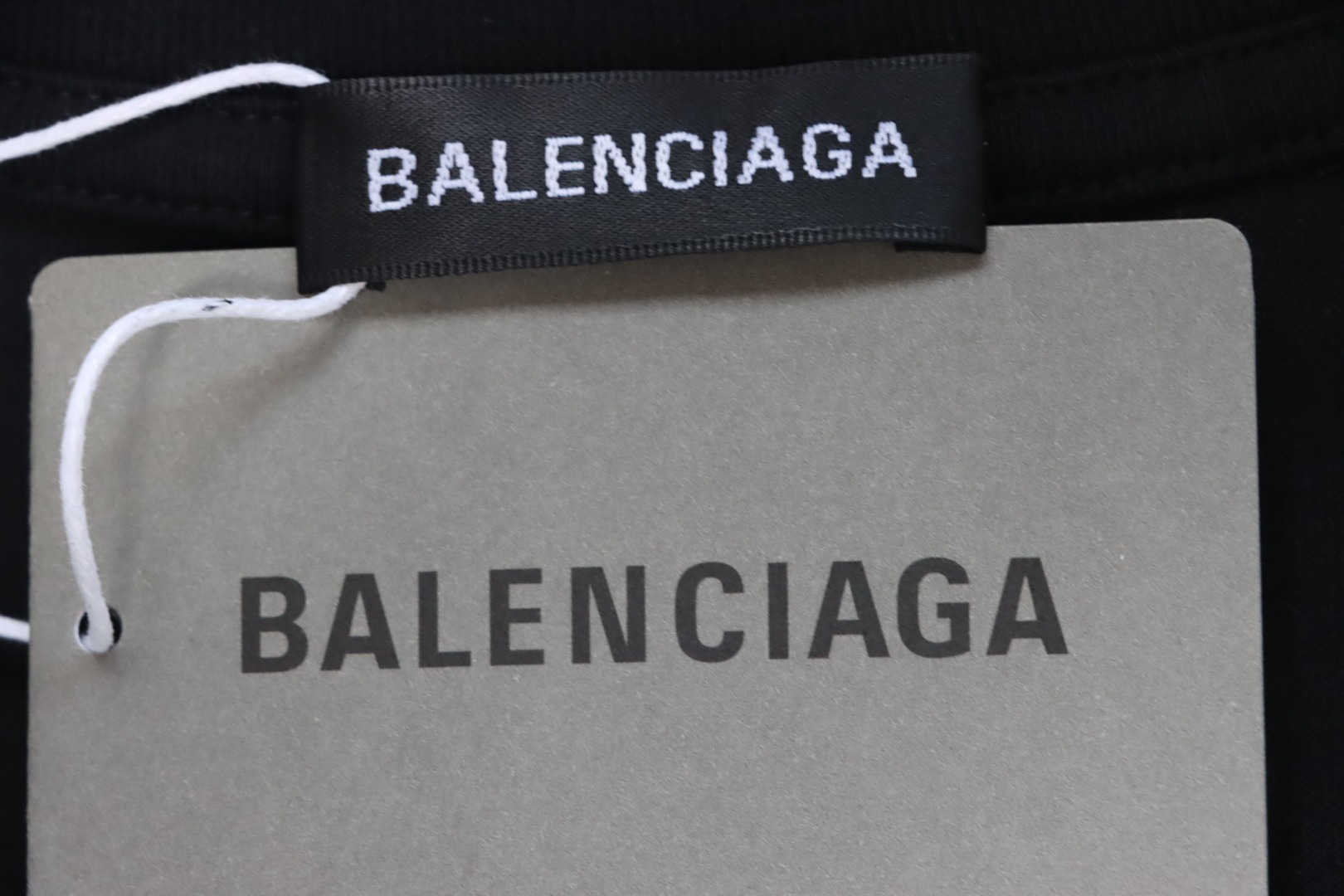 Balenciaga 25ss Dad Shoes Pattern Letter Print T-shirt Black