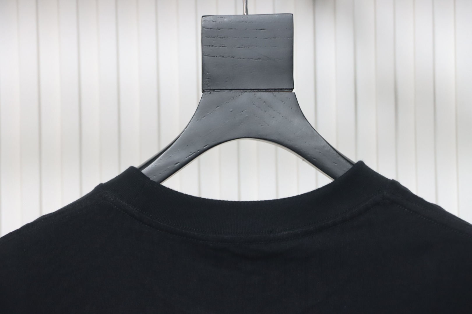 Balenciaga 25ss Dad Shoes Pattern Letter Print T-shirt Black