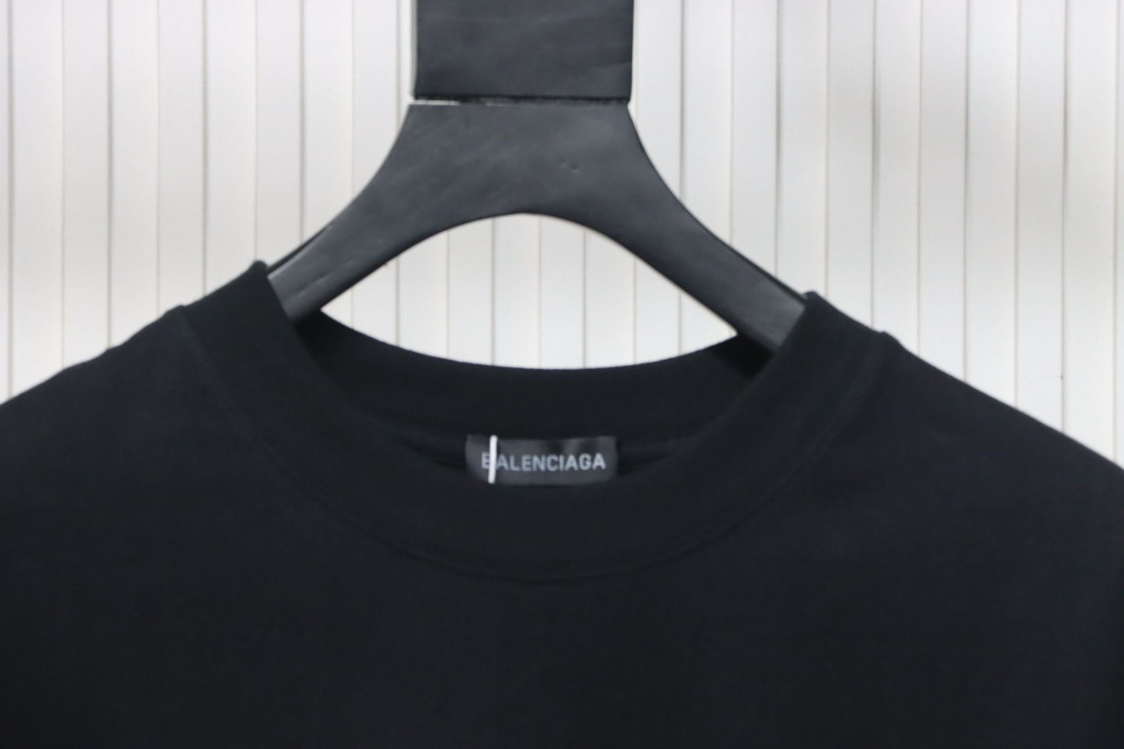 Balenciaga 25ss Dad Shoes Pattern Letter Print T-shirt Black