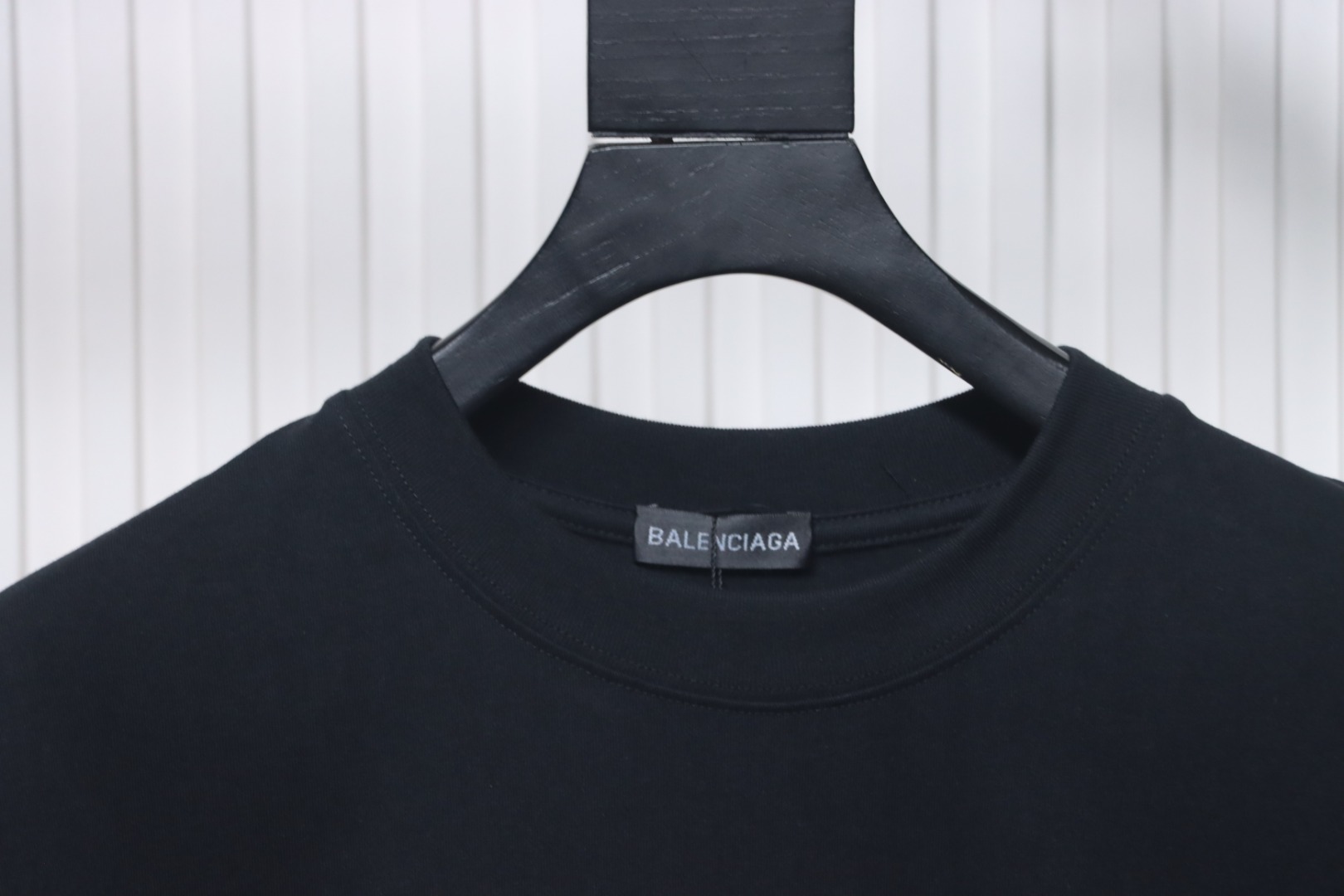 Balenciaga 25ss Graffiti Multi-logo Letter Foam Print T-shirt Black