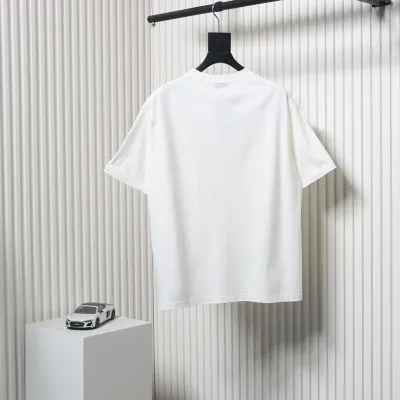 Balenciaga 25ss Lock Letter Embroidery Inkjet T-shirt 02