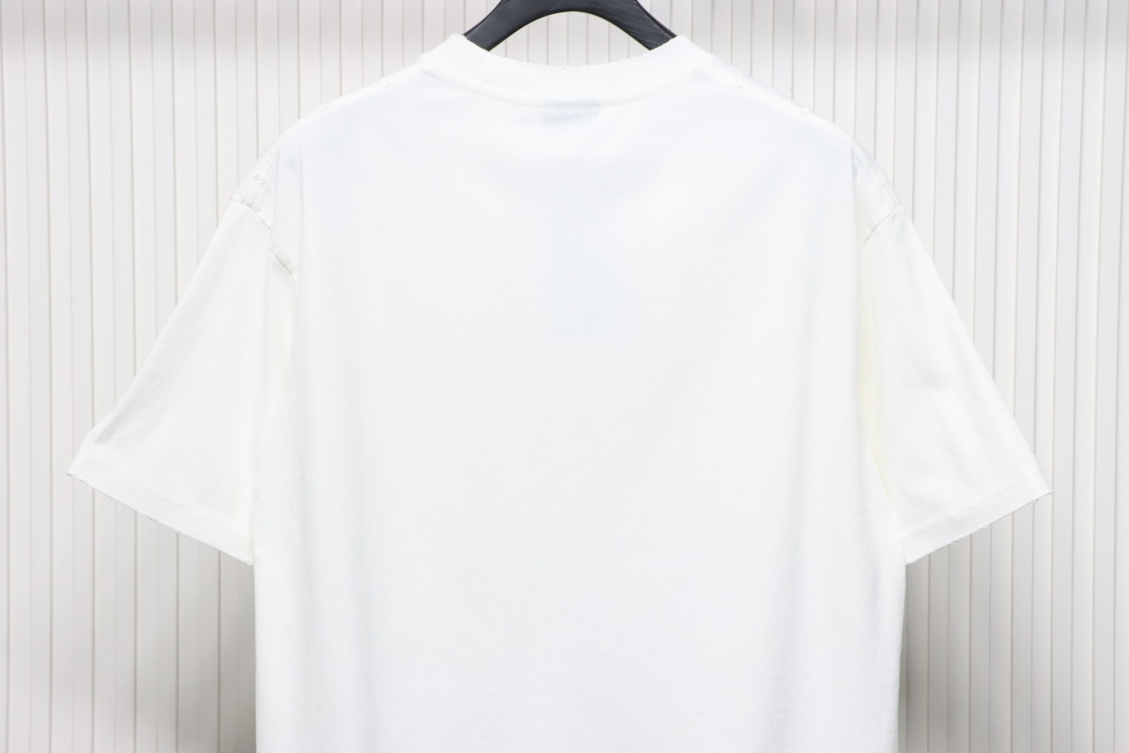 Balenciaga 25ss Lock Letter Embroidery Inkjet T-shirt